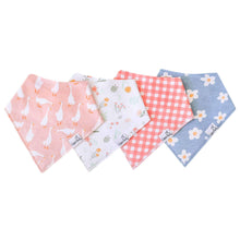 Load image into Gallery viewer, 4 Pack Baby Bandana Bibs - Goosie