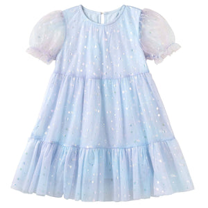 Blue Shooting Star Tiered Dress