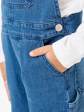 Load image into Gallery viewer, Boys Medium Wash Stretch Denim Overalls