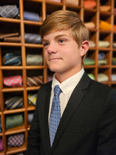 Load image into Gallery viewer, Tripp&#39;s Signature Geometric Blue Child Tween Adult Necktie