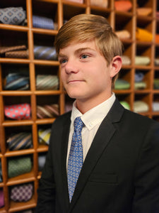 Tripp's Signature Geometric Blue Child Tween Adult Necktie