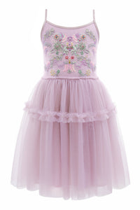 Vibrant Embroidered Tulle Princess Dress