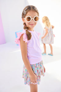 Pink Eyelet Tank Top