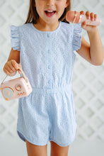 Load image into Gallery viewer, Marion Rose Romper Buckhead Blue Eyelet