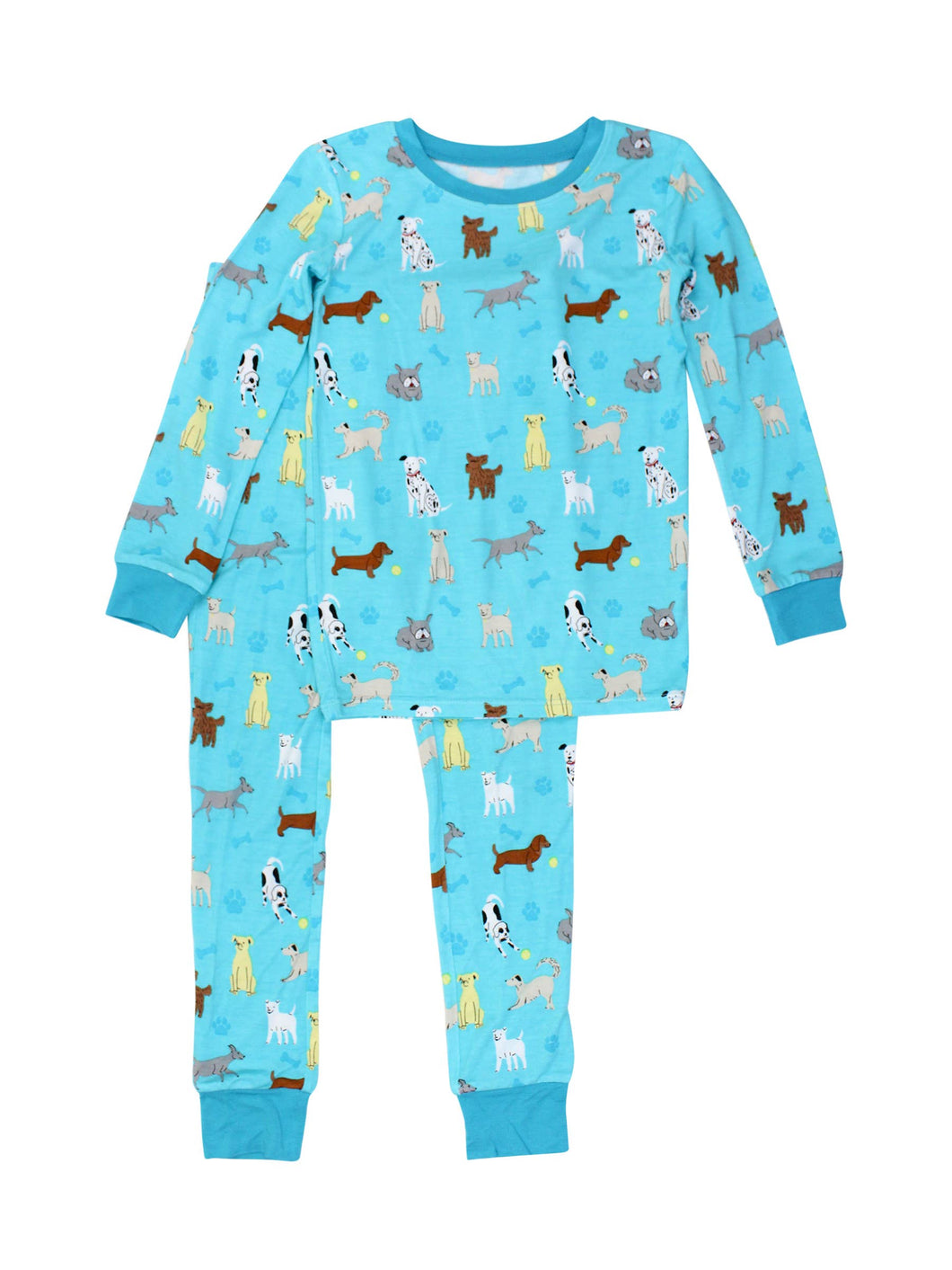 Boys Puppy Playtime Bamboo Viscose Long Sleeve Pajama Set