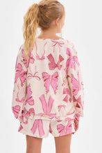 Load image into Gallery viewer, Bow Print Cotton Terry Top
