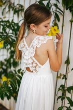 Load image into Gallery viewer, Gabriella French Chiffon White Girls Dress