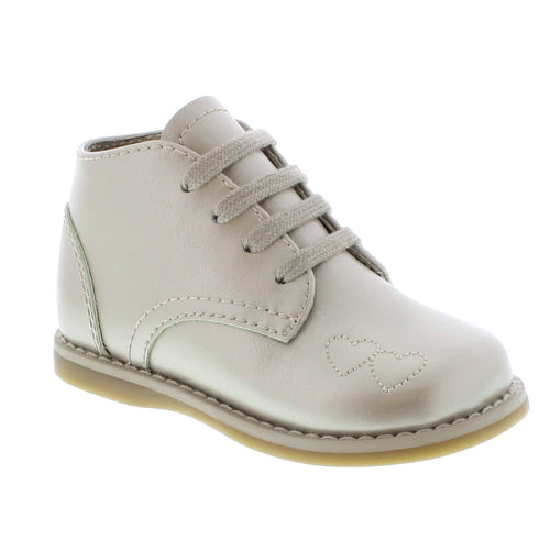 Tammy Soft Gold & Heart Embroidery High Top