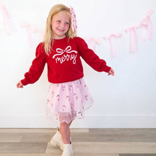 Load image into Gallery viewer, Merry Bow Christmas Sweater - Kids Clothing - Holiday