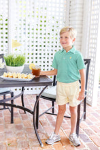 Load image into Gallery viewer, Prim and Proper Polo Short Sleeve Kiawah Kelly Green Stripe/Bellport Yellow