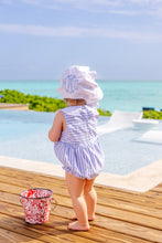 Load image into Gallery viewer, Blaine Bubble Park City Periwinkle Stripe with Worth Avenue White