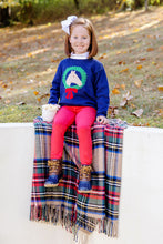 Load image into Gallery viewer, Isabelle&#39;s Instarsia Sweater Nantucket Navy Horse