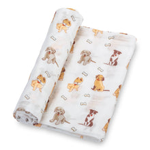 Load image into Gallery viewer, Woof Woof Baby Swaddle Blanket