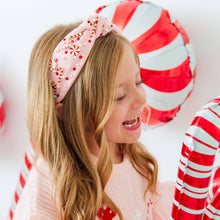 Load image into Gallery viewer, Candy Cane Christmas Gemstone Headband - Mommy and Me