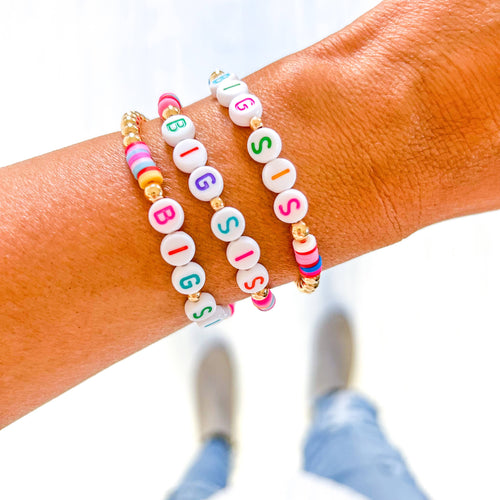 Big Sis, Lil Sis gold filled bracelet: Big Sis