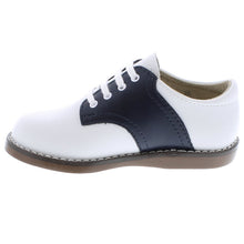Load image into Gallery viewer, Footmates Cheer Navy &amp; White Saddle Oxford