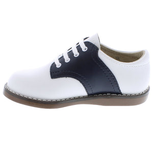 Footmates Cheer Navy & White Saddle Oxford