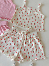 Load image into Gallery viewer, White Strawberry / Organic Pointelle Summer Set