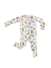 Load image into Gallery viewer, Zoo Crew Convertible Zip PJs