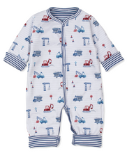 Load image into Gallery viewer, Multicolor Building Site Reversible Playsuit