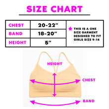 Load image into Gallery viewer, Racerback Bra Cami Girls One Size