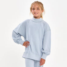Load image into Gallery viewer, Cotton Terry Mock Neck Sweatshirt
