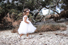 Load image into Gallery viewer, Layla White Flower Girl Dress