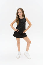 Load image into Gallery viewer, Black Tennis Skort