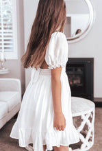 Load image into Gallery viewer, Emilia Girls White Dress Knee Length