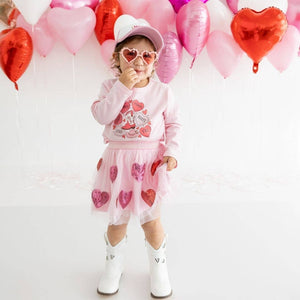 Sequin Heart Valentine's Day Tutu - Girls Clothes