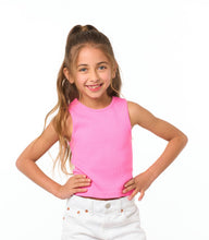 Load image into Gallery viewer, Little Girl's Sleeveless Ribbed Top in so many Colors!