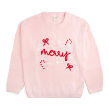 Load image into Gallery viewer, Coquette Merry Christmas Knit Women&#39;s Sweater - Mommy and Me
