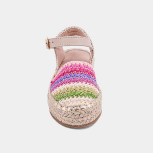 ShuShop Bright Multi Stripe Alyssa Mini Sandals