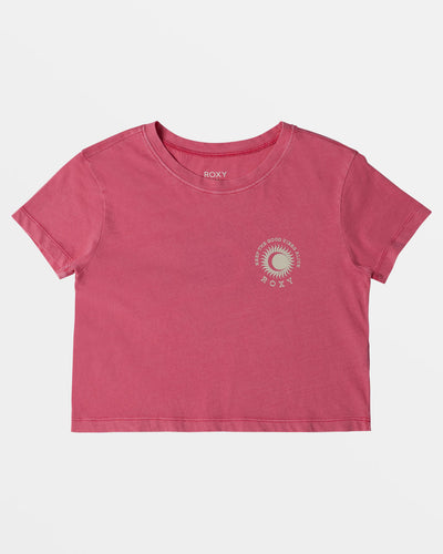 Azalea Pink Solstice Cropped T-Shirt