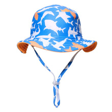 Load image into Gallery viewer, Shark Squad Reversible Bucket Hat