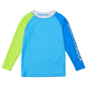 Citron Splash Colorblock Long Sleeve Rashguard Top