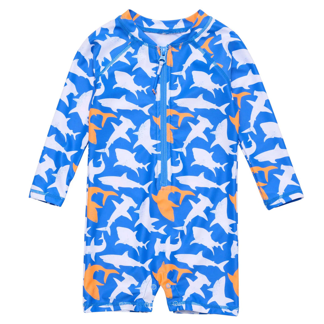 Shark Squad LS Sunsuit
