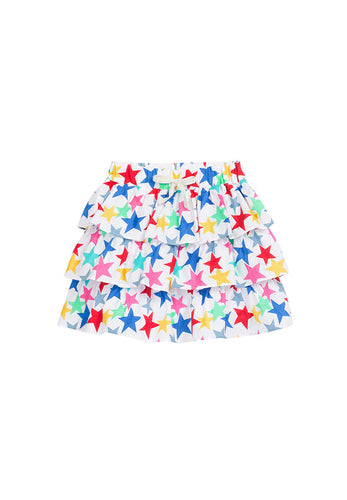 Tiered Mini Skort Summer Stars