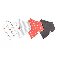 Load image into Gallery viewer, Ace Bandana Bib Set 4pk