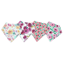 Load image into Gallery viewer, Bloom Baby Bandana Bib Set 4pk