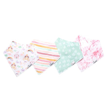 Load image into Gallery viewer, Enchanted Bandana Bib Set 4pk