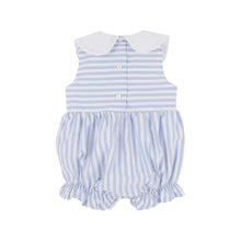 Load image into Gallery viewer, Blaine Bubble Park City Periwinkle Stripe with Worth Avenue White