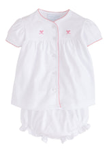 Load image into Gallery viewer, Pinpoint Layette Knit Set - Bow