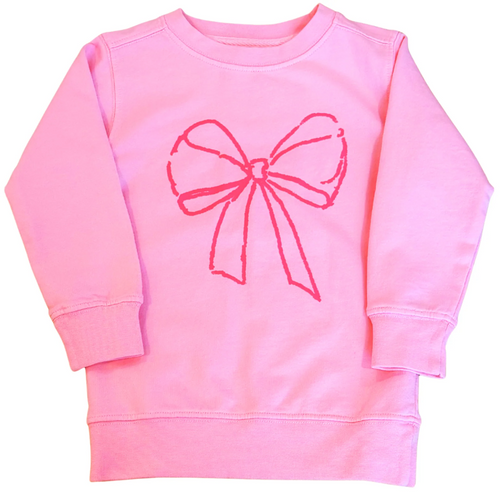 Light Pink Sweatshirt Bow
