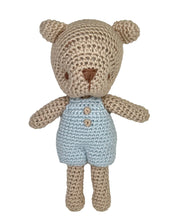 Load image into Gallery viewer, Boy &amp; Girl Bear Bamboo Crochet 5&quot; Rattles