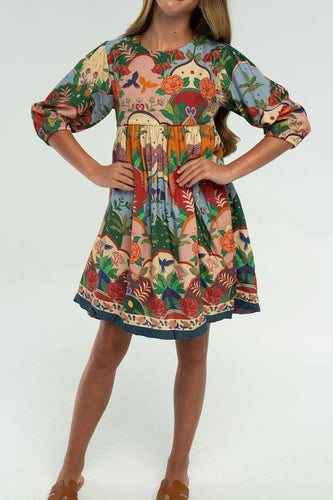 Autumn Dress- Salmon Rose