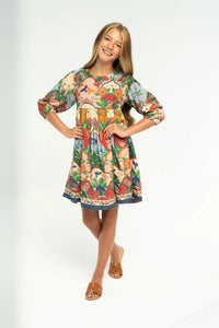 Autumn Dress- Salmon Rose
