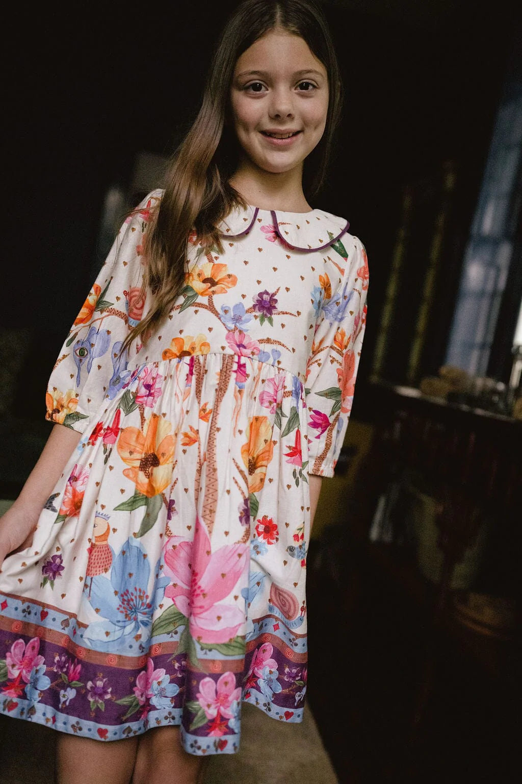 Annabell Dress- LS in Cream