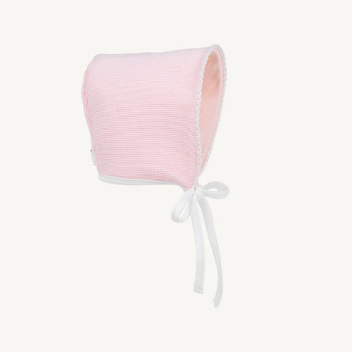 Bundle Me Bonnet- Palm Beach Pink/ Worth Ave White