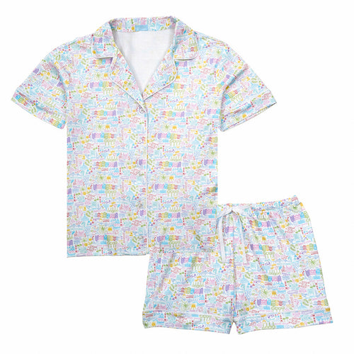 Charleston Women's Button Front Short Pajamas